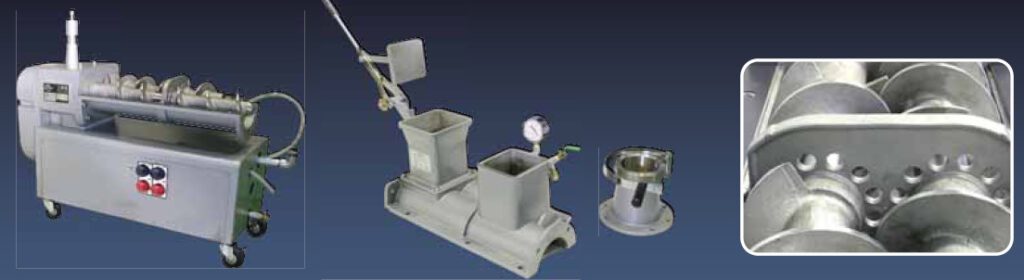 Galletera extrusionadora Shimpo NVA-04S, detalle