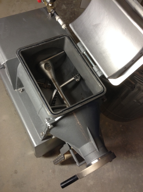 Galletera extrusionadora Shimpo NVS-07, detalle interior