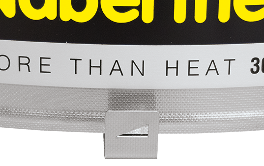 Horno Nabertherm abertura de entrada de aire