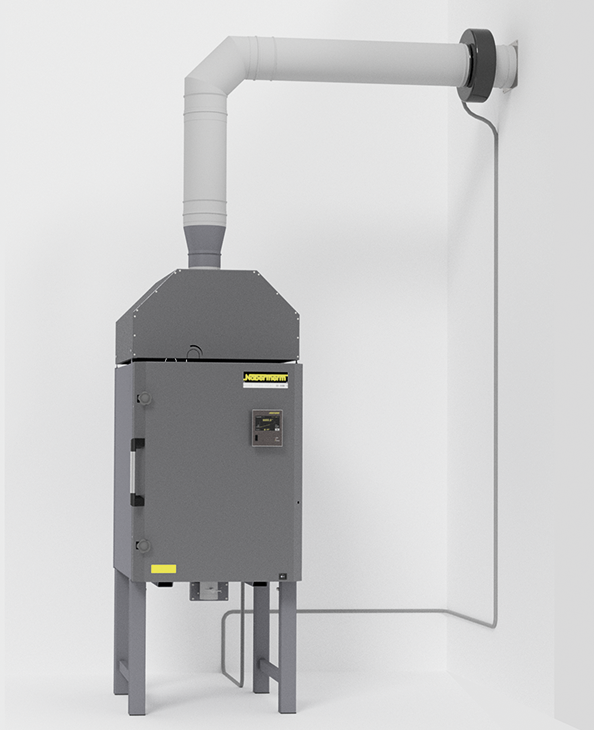 Horno Nabertherm - sistema de ventilación externo