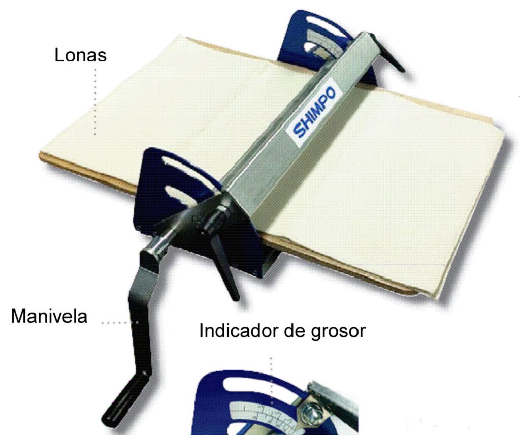 Laminadora de arcilla Shimpo TSR sobremesa