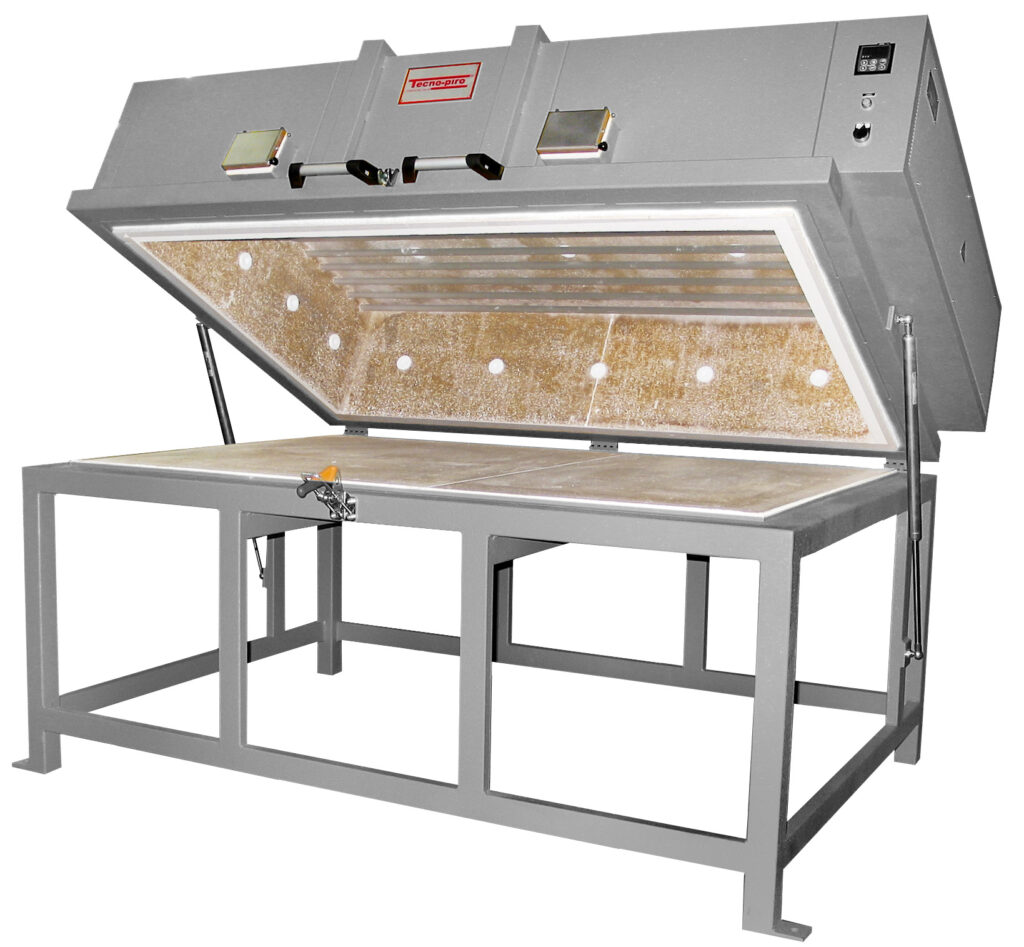 Horno fussing Tecnopiro gamma 450, abierto